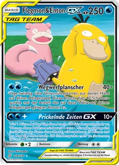 Flegmon & Enton GX, Karte 218 aus Bund der Gleichgesinnten