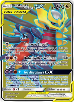 Knakrack & Giratina GX, Karte 228 aus Bund der Gleichgesinnten