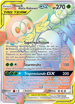 Bauz & Alola-Kokowei GX, Karte 237 aus Bund der Gleichgesinnten