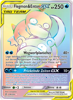 Flegmon & Enton GX, Karte 239 aus Bund der Gleichgesinnten