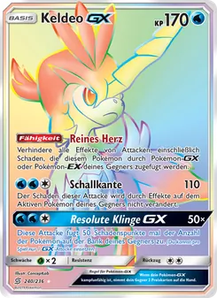 Keldeo GX, Karte 240 aus Bund der Gleichgesinnten
