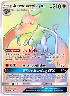 Aerodactyl GX, Karte 244 aus Bund der Gleichgesinnten