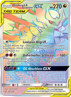 Knakrack & Giratina GX, Karte 247 aus Bund der Gleichgesinnten