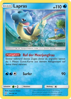 Lapras, Karte 36 aus Bund der Gleichgesinnten