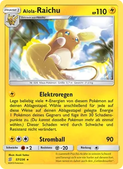 Alola-Raichu, Karte 57 aus Bund der Gleichgesinnten