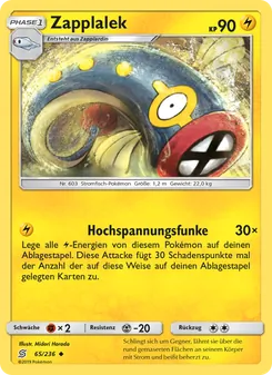 Zapplalek, Karte 65 aus Bund der Gleichgesinnten