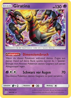 Giratina, Karte 86 aus Bund der Gleichgesinnten