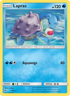 Lapras, Karte 17 aus Verborgenes Schicksal