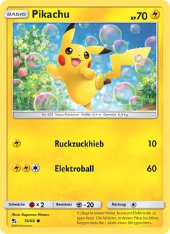 Pikachu, Karte 19 aus Verborgenes Schicksal