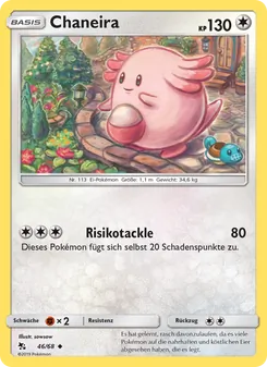 Chaneira, Karte 46 aus Verborgenes Schicksal
