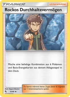 Rockos Durchhaltevermögen, Karte 53 aus Verborgenes Schicksal