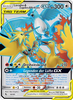 Lavados & Zapdos & Arktos-GX, Karte 66 aus Verborgenes Schicksal