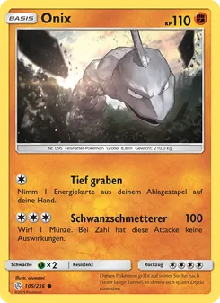 Onix, Karte 105 aus Welten im Wandel