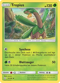 Tropius, Karte 12 aus Welten im Wandel