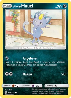 Alola-Mauzi, Karte 128 aus Welten im Wandel