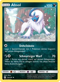 Absol, Karte 133 aus Welten im Wandel