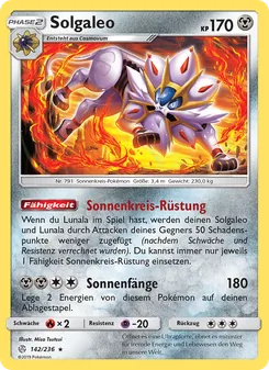 Solgaleo, Karte 142 aus Welten im Wandel