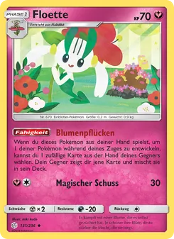 Floette, Karte 151 aus Welten im Wandel