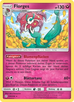 Florges, Karte 152 aus Welten im Wandel
