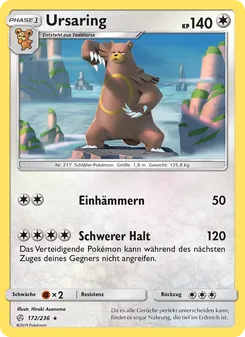 Ursaring, Karte 172 aus Welten im Wandel