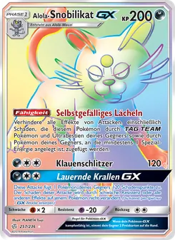 Alola-Snobilikat GX, Karte 257 aus Welten im Wandel