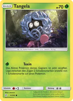 Tangela, Karte 5 aus Welten im Wandel