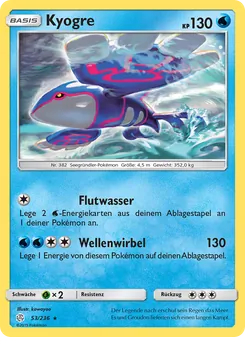 Kyogre, Karte 53 aus Welten im Wandel