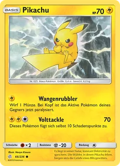 Pikachu, Karte 66 aus Welten im Wandel