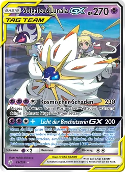 Solgaleo & Lunala GX, Karte 75 aus Welten im Wandel