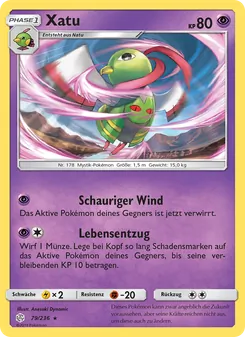 Xatu, Karte 79 aus Welten im Wandel