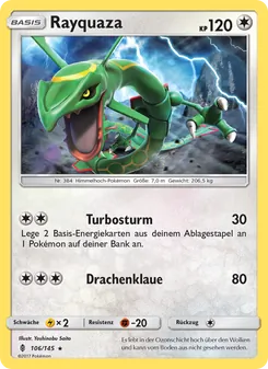 Rayquaza, Karte 106 aus Stunde der Wächter