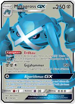 Metagross GX, Karte 139 aus Stunde der Wächter