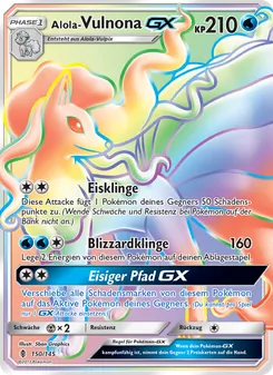 Alola Vulnona GX, Karte 150 aus Stunde der Wächter