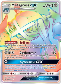 Metagross GX, Karte 157 aus Stunde der Wächter