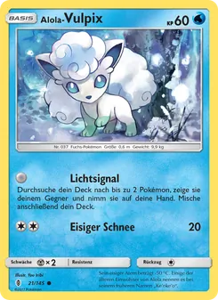 Alola Vulpix, Karte 21 aus Stunde der Wächter