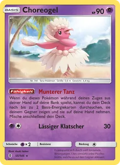 Choreogel, Karte 55 aus Stunde der Wächter