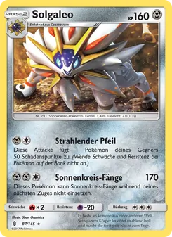 Solgaleo, Karte 87 aus Stunde der Wächter