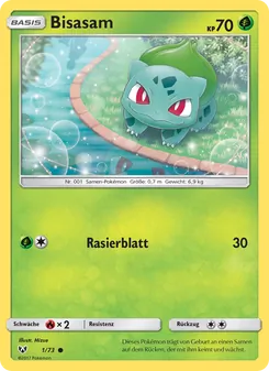 Bisasam, Karte 1 aus Schimmernde Legenden
