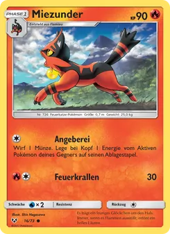 Miezunder, Karte 16 aus Schimmernde Legenden