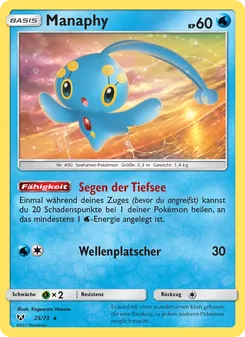 Manaphy, Karte 25 aus Schimmernde Legenden