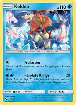 Keldeo, Karte 26 aus Schimmernde Legenden