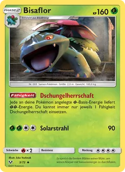 Bisaflor, Karte 3 aus Schimmernde Legenden