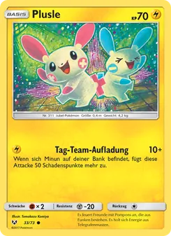 Plusle, Karte 33 aus Schimmernde Legenden