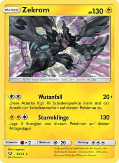 Zekrom, Karte 35 aus Schimmernde Legenden