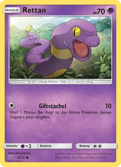 Rettan, Karte 36 aus Schimmernde Legenden