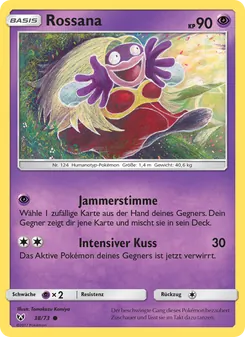 Rossana, Karte 38 aus Schimmernde Legenden
