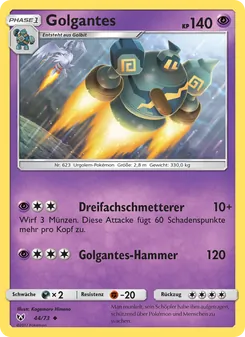 Golgantes, Karte 44 aus Schimmernde Legenden