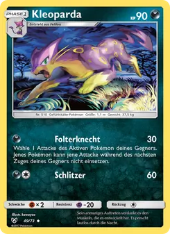 Kleoparda, Karte 49 aus Schimmernde Legenden