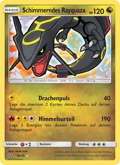 Schimmerndes Rayquaza, Karte 56 aus Schimmernde Legenden