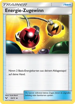 Energie-Zugewinn, Karte 59 aus Schimmernde Legenden